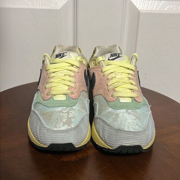 🔥🔥 NIKE Air Max 1 'Spring Mix' Size 8 Teal Tint / Lemon Wash Running Sneakers - Picture 5 of 16